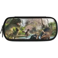 OEM Großes Federmäppchen mit Dinosaurier-Motiv, Reißverschluss, Einheitsgröße
