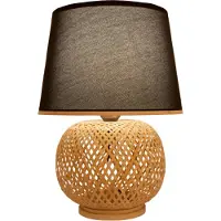 Fine Asianliving Bambus Tischlampe Natürlich Handgefertigt - Graham D32xH47cm