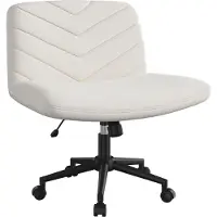 Merkloos Bürostuhl Drehstuhl Schreibtischstuhl - Sitzhöhe 49 bis 58,5 cm - Beige - Für Büro und Schlafzimmer
