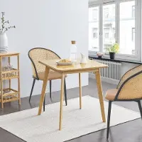WAN Esstisch Bambus, 70x70 cm - Holzoptik