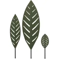 Syfax Gartenstecker 3 stk. 116,5 x 35 x 3 cm Stahl Olivgrün