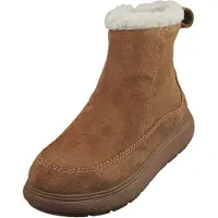 FitFlop für Damen. ABS-E48 Iq-Comff Stiefeletten aus Leder in Braun (39), Flach, Reißverschluss, Lässig