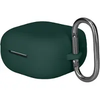 Kwmobile Schutzhülle für Anker Soundcore P31i / Soundcore R60iNC Hülle - TPU Silikon Case für Kopfhörer Ladecase - stoßfestes Cover mit Karabiner -
