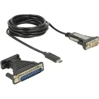 DeLOCK 62904, Schwarz, 1,8 m, DB-9, Männlich, Männlich