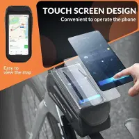 Markenlos Oberrohrtasche Fahrrad wasserdicht Touchscreen für Smartphones Mountainbike