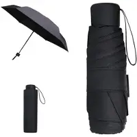 Markenlos Winddichter Reisregenschirm mit UV-Schutz, kompakt und leicht, ideal für Frauen und Männer, faltbarer Schirm für Regen und Wind