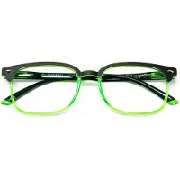Charro Lesebrille Hawaii Schwarz-Grün +1,00 Dioptrien, Lesehilfe, Brille