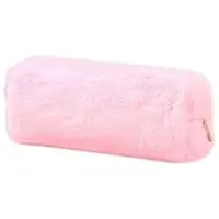 Markenlos Plüsch Federmäppchen weich mit Reißverschluss Schule Kosmetik Rosa Rot