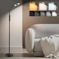 StarTech.com LED-Stehlampe - FL1011 - 12 W - 1800–6000 K - Dimmbar - Fernbedienung - 360° drehbarer Lampenkopf - Schwarz