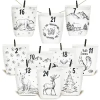 OEM Adventskalender aus Kraftpapier zum Selbstgestalten