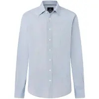 Hackett London Mini Geo Print Langarmhemd