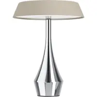 Eglo LED-Akku-Tischlampe TURCIO, chrom/beige, 20 cm IP44 dim