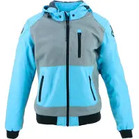 Helstons Softy Air Mesh Damen Motorrad Textiljacke, blau/grau, S