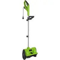 Markenlos Elektrische Schneefräse 1200W 220V, 30 cm Arbeitsbreite, max. 15 cm Schneehöhe, 8 m Auswurf, 3500 U/min für Haushalt, Hof und Gehweg 33x21x140 cm