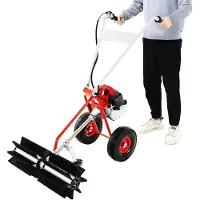Markenlos Hocheffizient Zeitsparend SchneefräSe Benzin Motor Besen Kehrbesen Mit Benzinmotor Kehrmaschine Motorbesen Unkraut Entferner Schneeschieber SchneeräUmer WildkrautbüRste GroßEr Reinigungsbereich