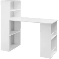StarTech.com L-förmiger Computertisch - Eckschreibtisch - 120 × 55 × 120 cm - Ablagefächer - MDF und melaminbeschichtete Spanplatte - Belastbar bis 50 kg - Weiß
