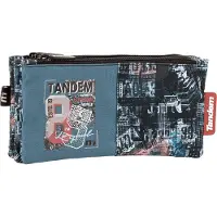 LTPRTZ Dreifach-Gehäuse - Stiftkasten-Organisator - Schulbedarf Lagerung - Freistehendes Design - 23 x 11 x 4 cm