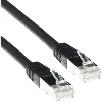 ACT 7m Cat6a SSTP, 7 m, Cat6a, S/FTP (S-STP), RJ-45, RJ-45, Schwarz