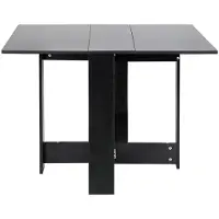 StarTech.com Klappbarer Esstisch - Modernes Design - Kunststoffrahmen - Gerade Beine - Leicht zu reinigen - Platzsparend - Schwarz