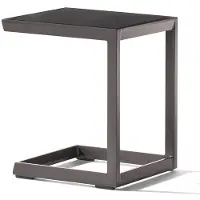 Sieger Beistelltisch Aluminium 45x35 cm