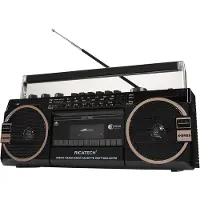 Ricatech PR1980 Kassettenrekorder mit AM/FM/SW Radio USB + SD