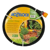 Hozelock 6762, 15 m, Über Boden, Schwarz, Nur der Schlauch, Gummi, 1,25 cm