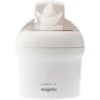 Magimix Glacier, Gelkanister-Eismaschine, 1,5 l, 1 Becken, Weiß, 30 min, 12 h