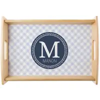 Yoursurprise Personalisiertes Holz-Serviertablett - Beige - 20 x 30 cm