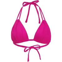 s.Oliver Triangel-Bikini-Top "Spain", Damen, Gr. 34, Cup A/B, pink, Microfaser, Microfaser, unifarben, Bikini-Oberteile Triangel-Bikini-Top, mit Raffung und Doppelträger