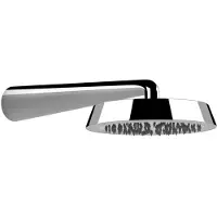 Gessi CONO Antikalk-Kopfbrause D240 mm, mit Gelenk und Wandarm, 1/2 Anschluss, 45151279, Farbe: Weiß CN