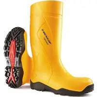 Dunlop Sicherheitsstiefel "Purofort+ full safety" Gr. 37, gelb, 37, Obermaterial: 100% Textilmaterial TEXMAT., Schuhe, Sicherheitsstiefel