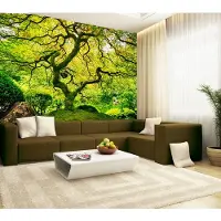 Papermoon Fototapete "Japanese Maple Tree", bunt, B:3,5m L:2,6m, Vlies, Tapeten, Fototapete