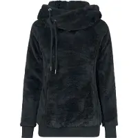 Urban Classics Rundhalspullover "Damen Ladies Long Teddy Hoody" 1 Stk.