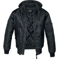Brandit MA1 Sweat Hoodie Jacke M Herren schwarz, M