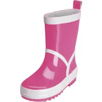 Playshoes Gummistiefel Uni Kinder Regenstiefel, Pink, 34/35 EU