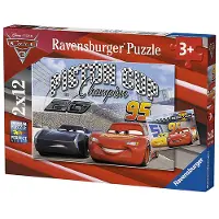 Ravensburger – 07609 – Lot de 2 Puzzles – 12-teilig – Piston Cup Cars 3 – Disney