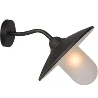 Lucide Landwandlampe Aruba rostbraun Ø 30 cm