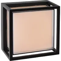 Lucide Design-Wandlampe Singa Led schwarzes IP54