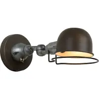 Lucide Klassische Wandlampe Honore Rostbraun