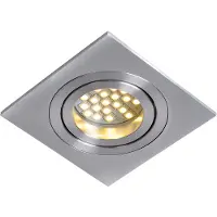Lucide Einbauspot 22955/01/12 viereckig mattchrom 9,2cm dimmbar dreh- und kippbar GU10