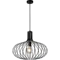 Lucide Käfig-Hängeleuchte Manuela in Schwarz, 50 cm