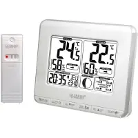 La Crosse Technology WS6812 Funk Wetterstation Silber Wetter Modell Display Digitalweitblick